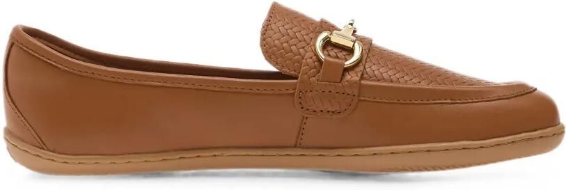 Be Lenka Divella horsebit loafers met geweven vlak Bruin