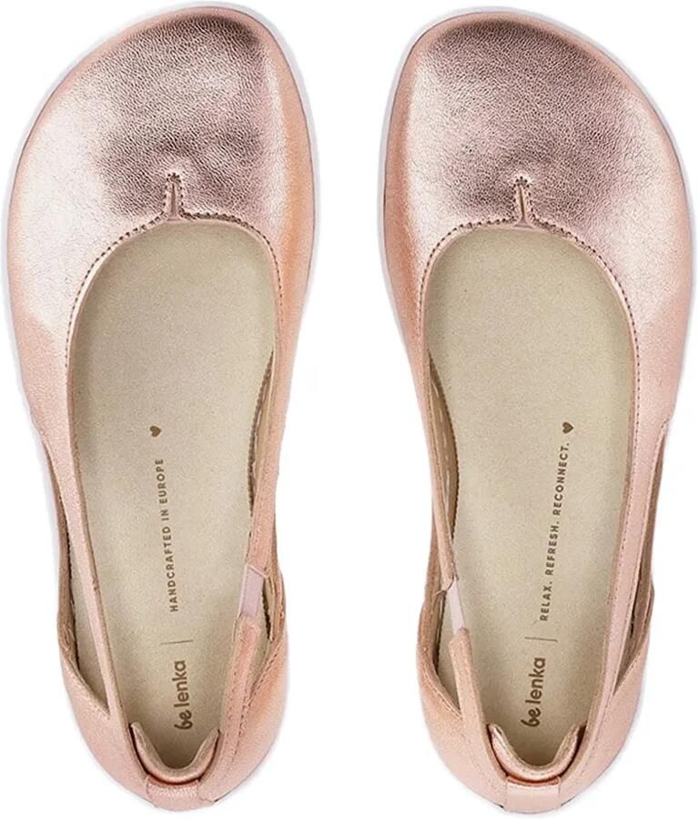 Be Lenka Metallic ballerina's met uitgesneden details Roze - Foto 2