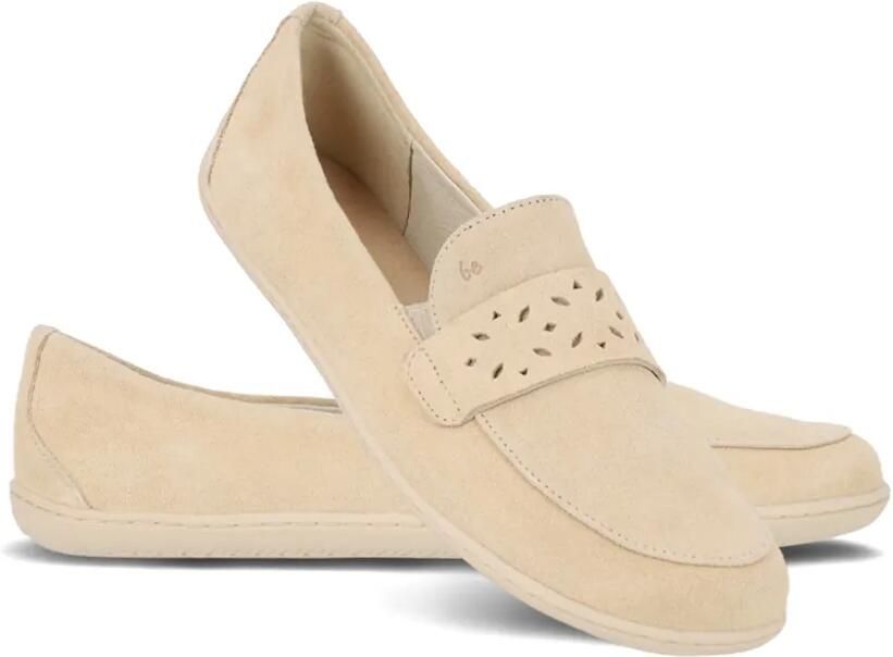 Be Lenka Suède loafers met uitgesneden details Beige - Foto 3