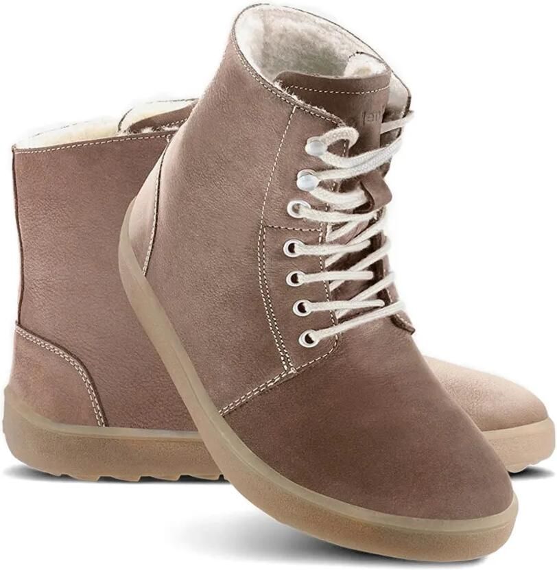 Be Lenka Winter 3.0 laarzen met lammy afwerking en veters Beige - Foto 2