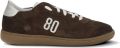 BE980 Harvard 1 suède sneakers met geborduurd logo Bruin - Bruin