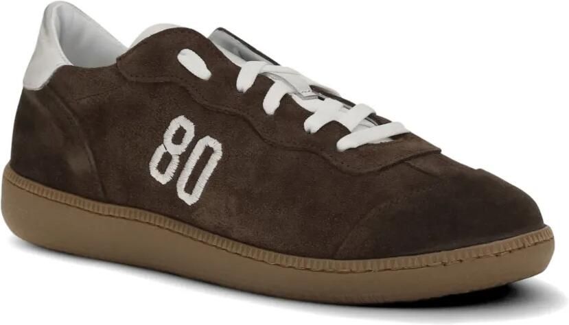 BE980 Harvard 1 suède sneakers met geborduurd logo Bruin - Foto 2