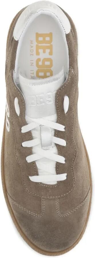 BE980 Harvard 1 suède sneakers met geborduurd logo Bruin - Foto 4