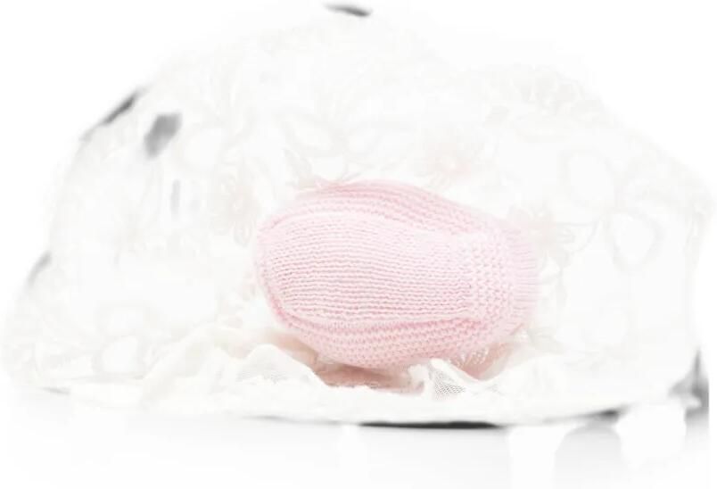 Bébé di Almy lace-trim knitted slippers Roze - Foto 3