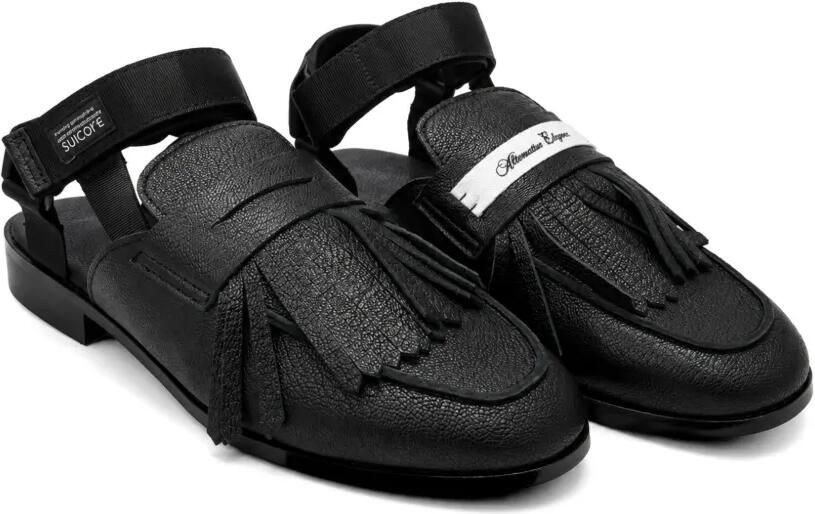 Bed J.W. Ford Suède sandalen Zwart - Foto 3