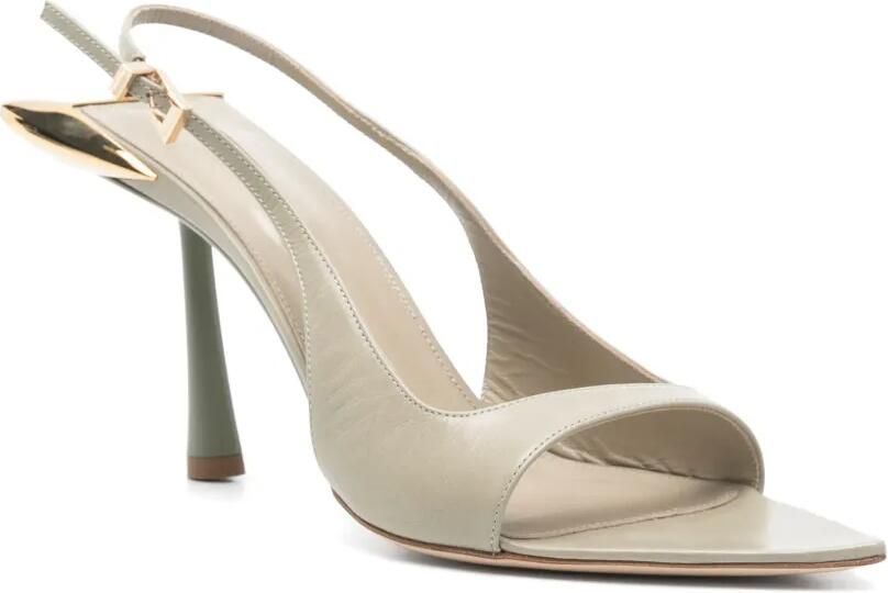 Benedetta Bruzziches Leren sandalen Grijs - Foto 3