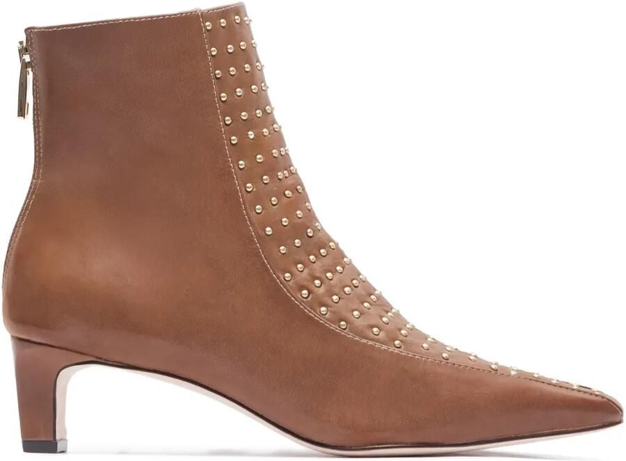 Bernardo 14 mm leren enkellaarzen met studs Bruin