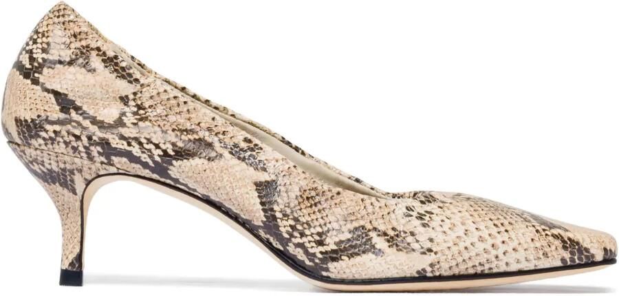Bernardo 1946 57 mm Manu pumps met slangen-effect Beige