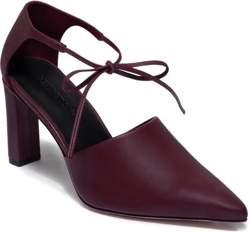 Bernardo 1946 82 mm Siena pumps met veters Paars - Foto 3