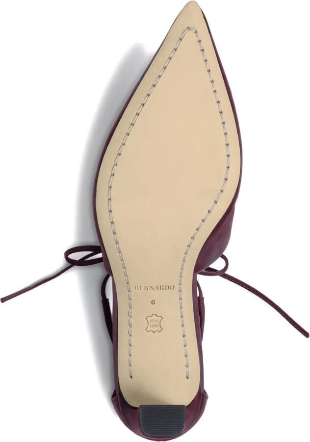 Bernardo 1946 82 mm Siena pumps met veters Paars - Foto 5