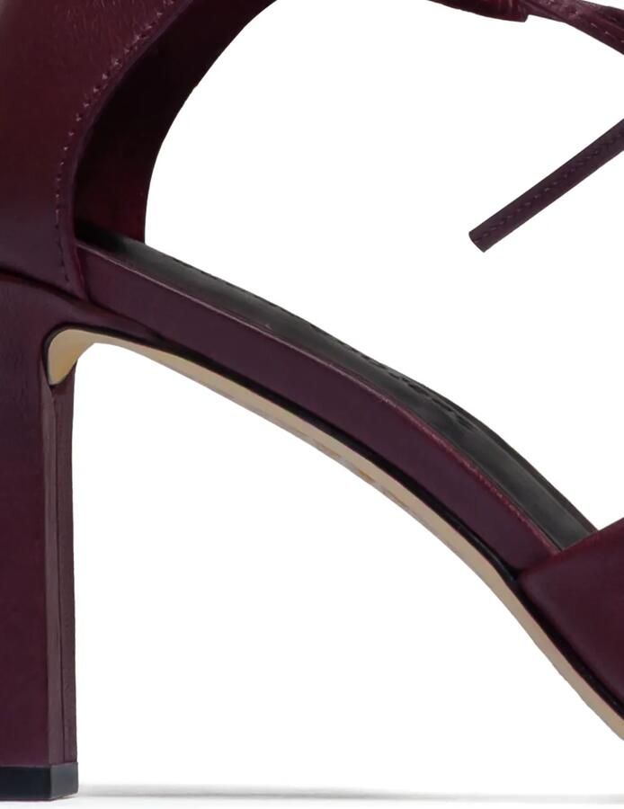 Bernardo 1946 82 mm Siena pumps met veters Paars - Foto 2