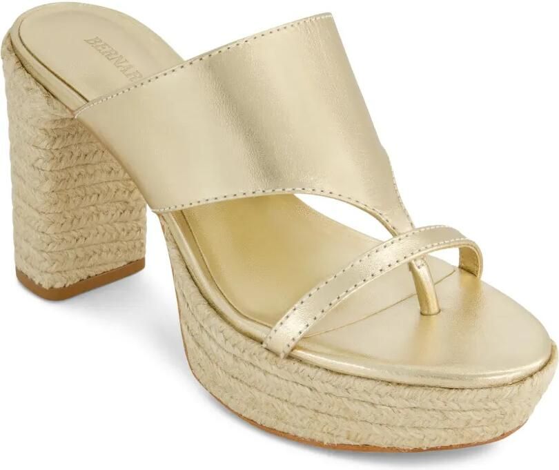 Bernardo 1946 95 mm Tera espadrilles met plateauzool Goud - Foto 2