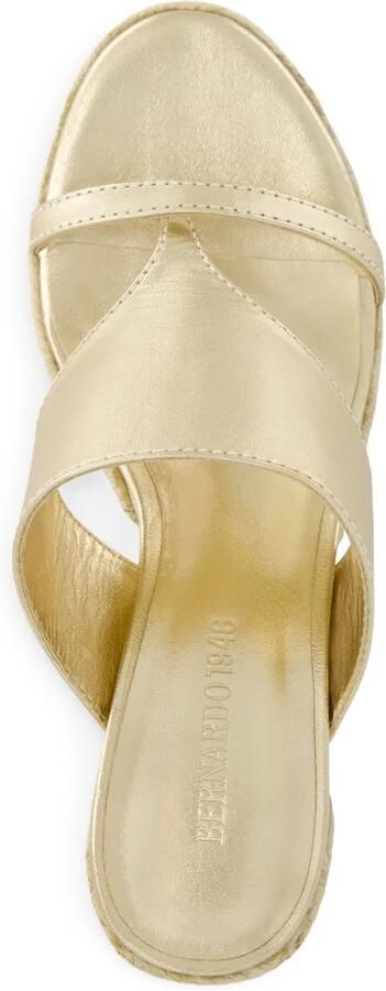 Bernardo 1946 95 mm Tera espadrilles met plateauzool Goud - Foto 4