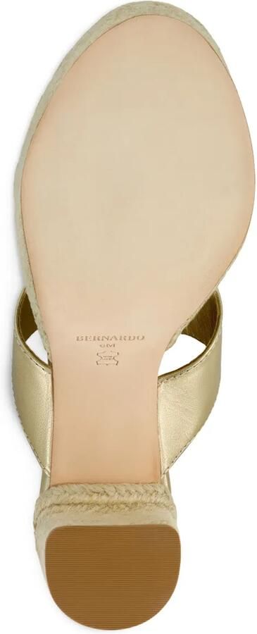 Bernardo 1946 95 mm Tera espadrilles met plateauzool Goud - Foto 3