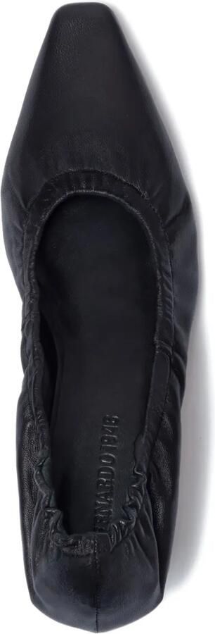 Bernardo 1946 Manu leren pumps met ruches Zwart - Foto 4