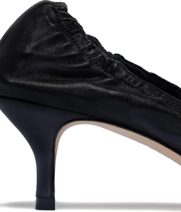 Bernardo 1946 Manu leren pumps met ruches Zwart - Foto 2