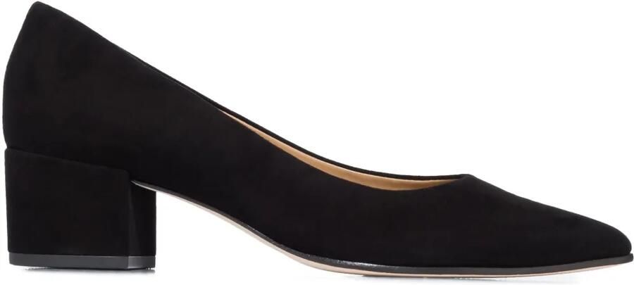 Bernardo 45 mm Millie pumps met blokhak en puntige neus Zwart