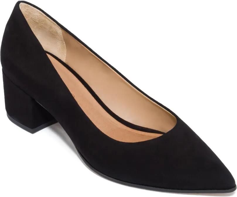 Bernardo 45 mm Millie pumps met blokhak en puntige neus Zwart - Foto 3