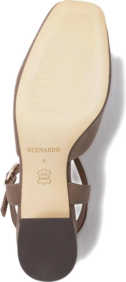 Bernardo 50 mm pumps met blokhak en T-bandje Grijs - Foto 4