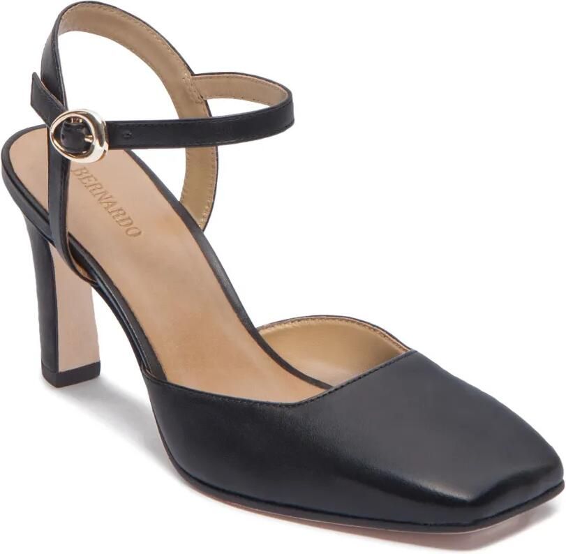 Bernardo 80 mm Gama pumps met enkelbandje Zwart - Foto 2