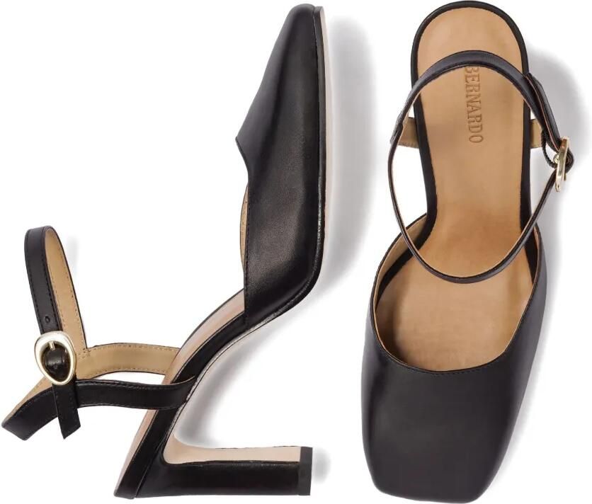 Bernardo 80 mm Gama pumps met enkelbandje Zwart - Foto 3