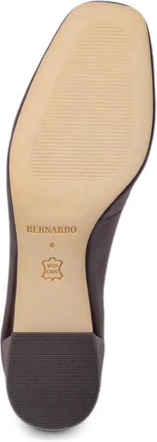 Bernardo Amelie pumps met blokhak en gespbandje Bruin - Foto 4
