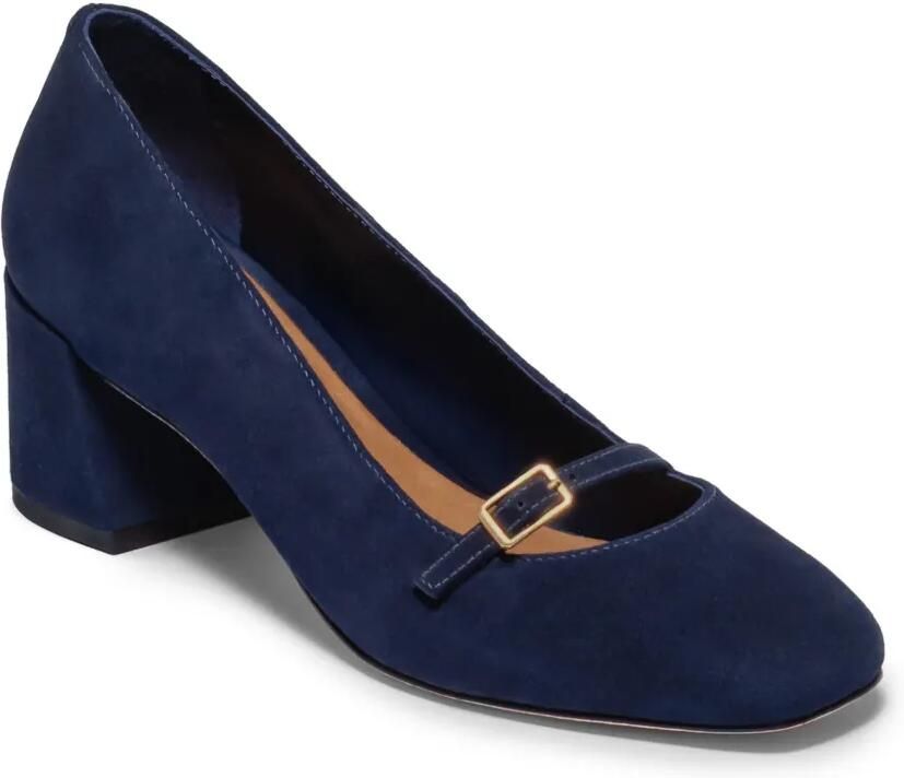 Bernardo Amelie suède pumps met gesp-detail Blauw - Foto 2