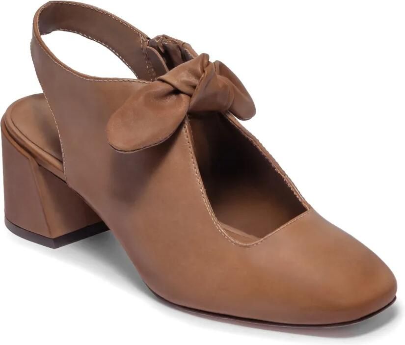 Bernardo Angelina slingback pumps met strikdetail Bruin - Foto 2