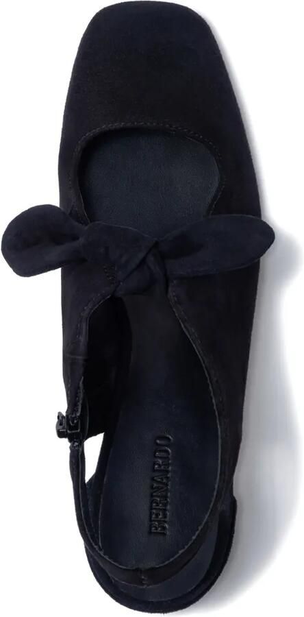 Bernardo Angelina slingback pumps met strikdetail Zwart - Foto 4