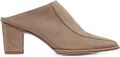 Bernardo Brynn suède muiltjes met vierkante neus Beige - Beige