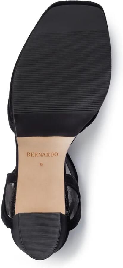 Bernardo Celeste sandalen met mesh vlak Zwart - Foto 4