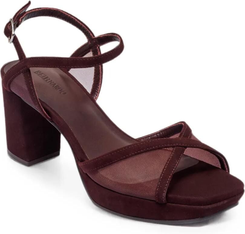 Bernardo Celeste sandalen met plateauzool Bruin - Foto 3