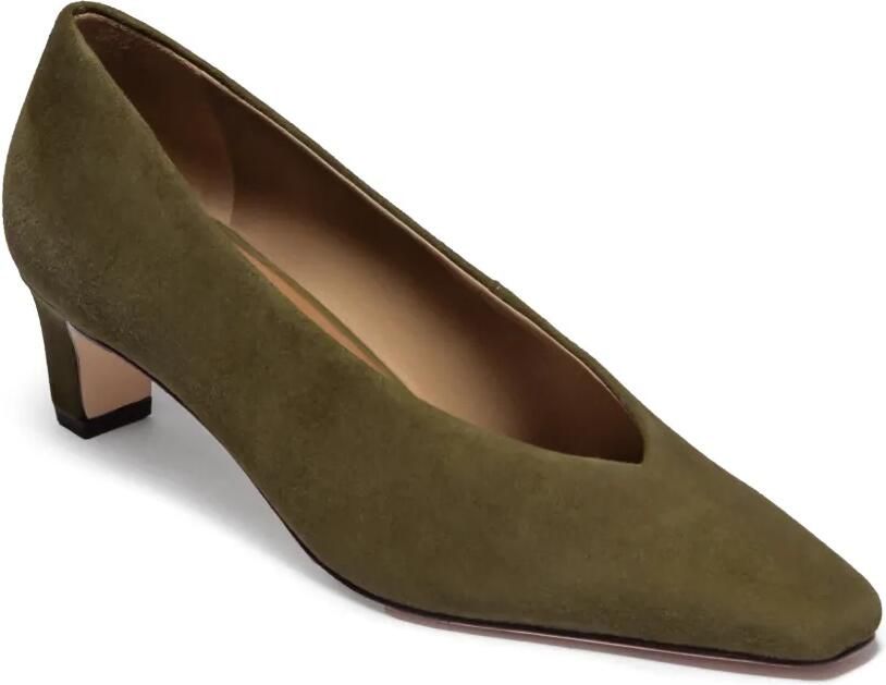 Bernardo Chiara pumps met vierkante neus Groen