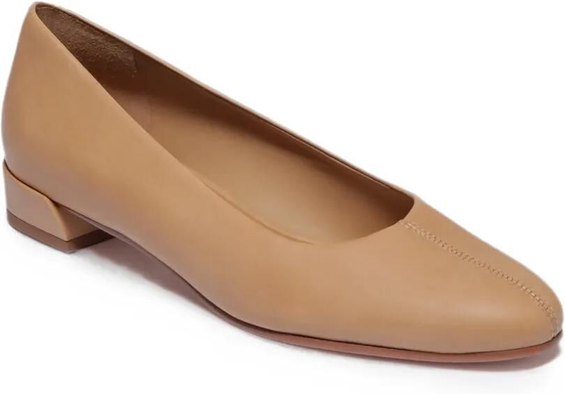 Bernardo Dune pumps met vierkante neus en blokhak Beige - Foto 2