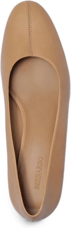 Bernardo Dune pumps met vierkante neus en blokhak Beige - Foto 4