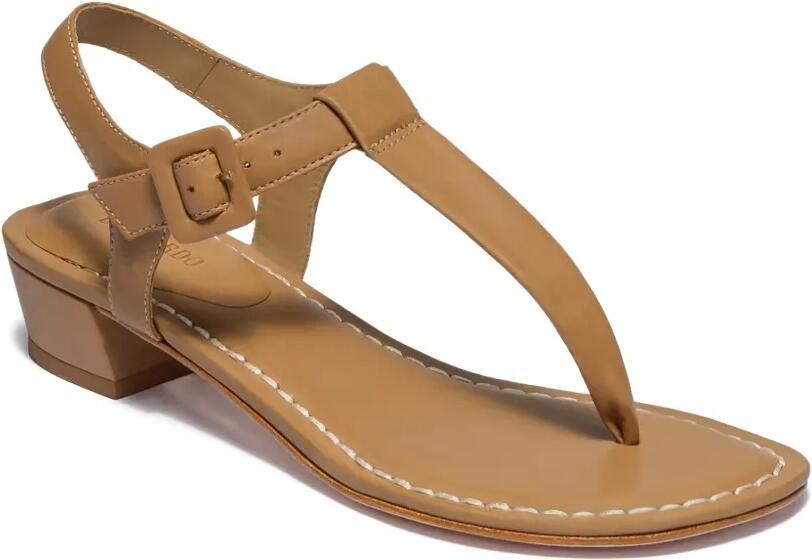 Bernardo Goyara sandalen met T-bandje en gesp Beige - Foto 3
