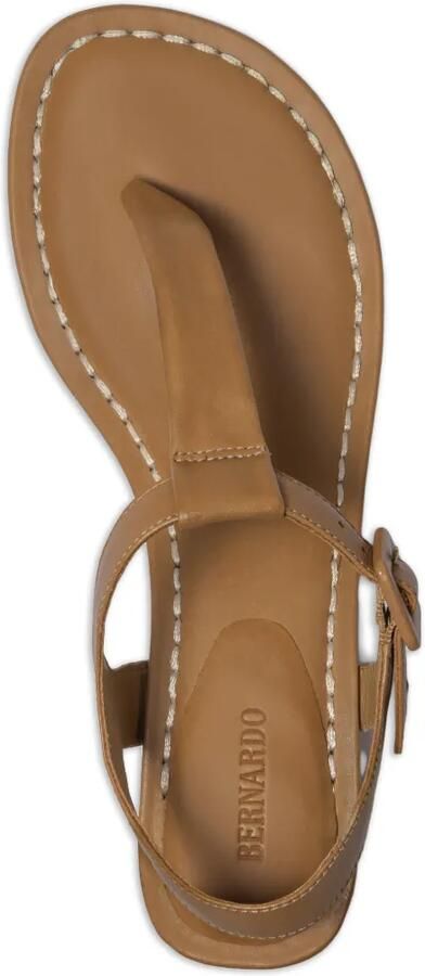 Bernardo Goyara sandalen met T-bandje en gesp Beige - Foto 4