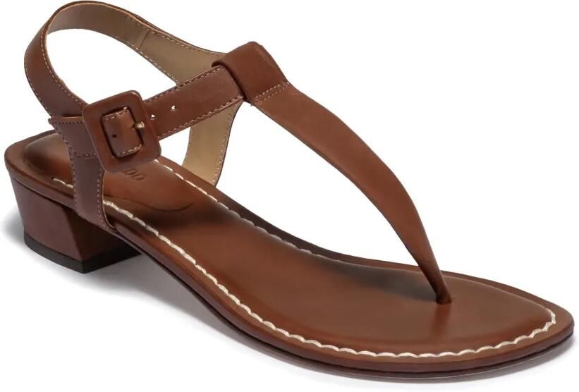 Bernardo Goyara sandalen met T-bandje en gesp Bruin - Foto 3