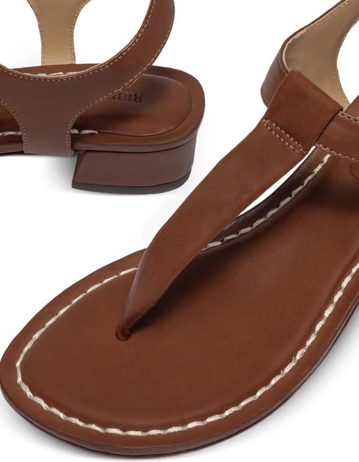Bernardo Goyara sandalen met T-bandje en gesp Bruin - Foto 2