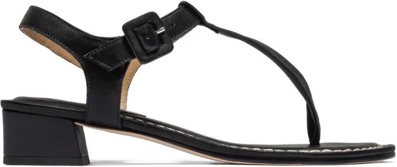 Bernardo Goyara sandalen met T-bandje en gesp Zwart