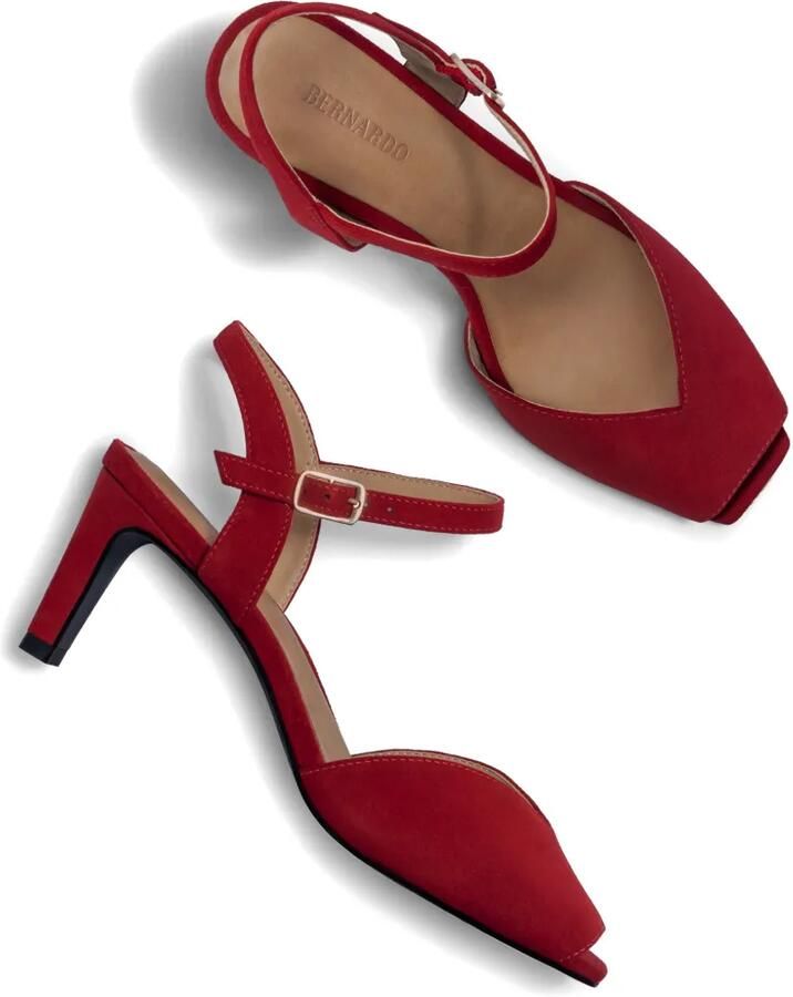 Bernardo HARTLEY sandalen met open neus en gespsluiting Rood - Foto 2