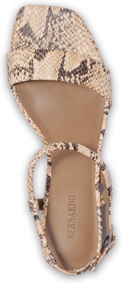 Bernardo Josei sandalen met slangen-effect Beige - Foto 3