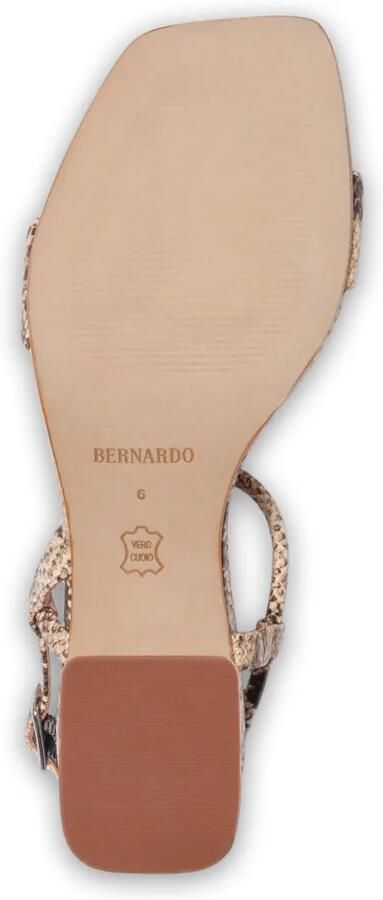 Bernardo Josei sandalen met slangen-effect Beige - Foto 4
