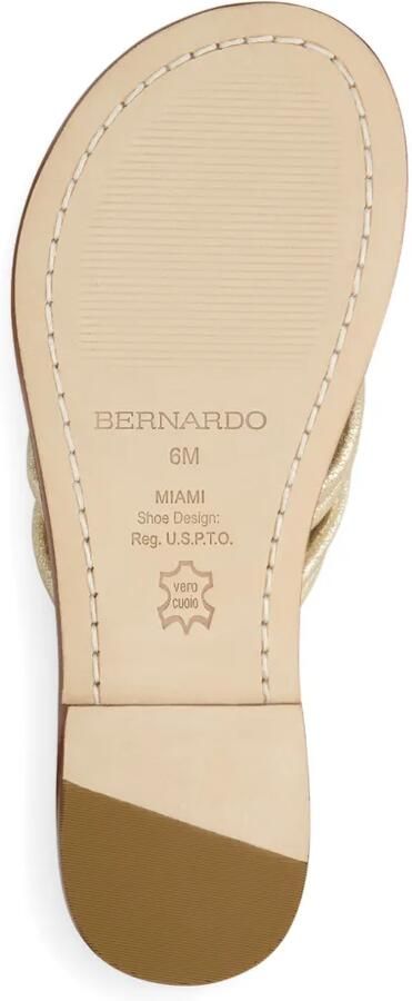 Bernardo Miami leren sandalen Goud - Foto 3