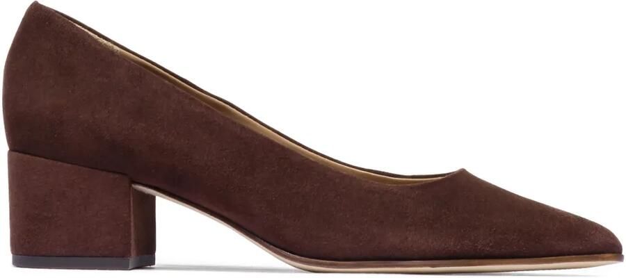 Bernardo Millie pumps met blokhak Bruin