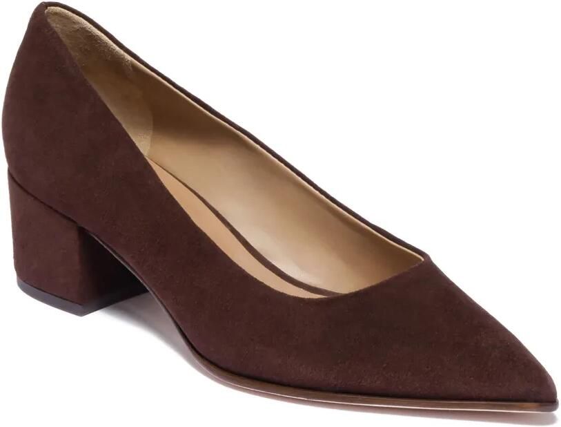 Bernardo Millie pumps met blokhak Bruin - Foto 3