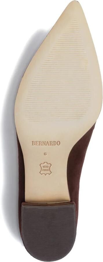 Bernardo Millie pumps met blokhak Bruin - Foto 4
