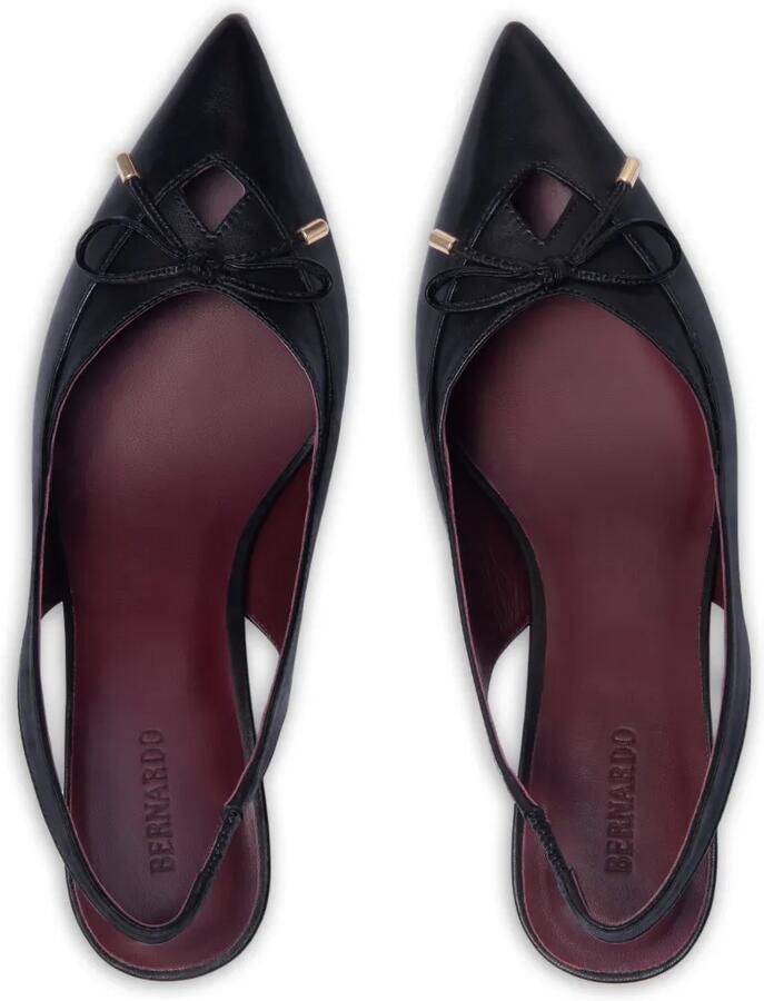 Bernardo Misha pumps met puntige neus en strik Zwart - Foto 2