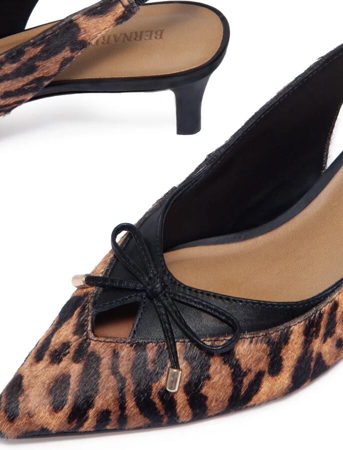 Bernardo Misha pumps met strik Bruin - Foto 2