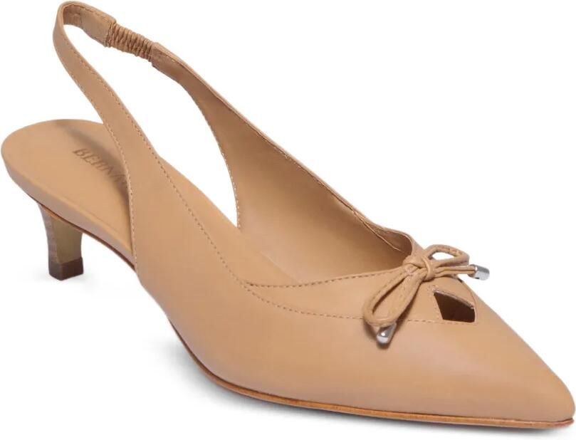 Bernardo Misha pumps met uitgesneden details en strik Beige - Foto 2